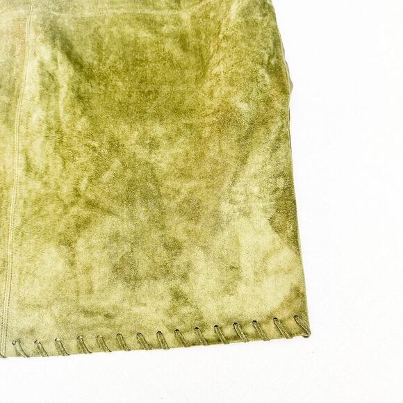 ASTR Velvet Olive Green Sleeveless Faux Suede V-Neck Dress Size L - Picture 5 of 7